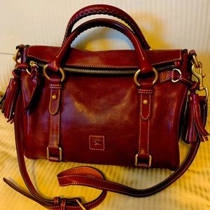 Dooney & Bourke Bordeaux Vachetta Leather Satchel